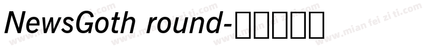 NewsGoth round字体转换